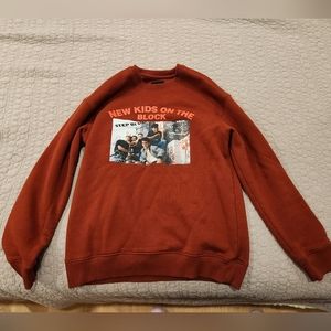 Burnt Orange New Kids On The Block Pullover